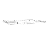 Chenil d'extérieur pour Chiens, Enclos pour Animaux, Enclos extérieur pour Chien Cage Niche, 40 Panneaux Noir 100x50cm Acier Enduit de Poudre