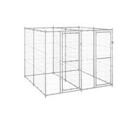 Chenil d'Extérieur pour Chiens Acier avec Toit 110x220x180 cm Cage vidaXL