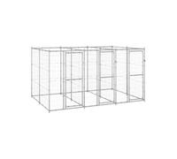 Chenil extérieur, Acier galvanisé 7,26 m²