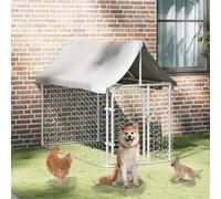Chenil Extérieur avec Toit pour Chiens 400x100x150 cm Cage Niche Chiots vidaXL