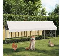Chenil Extérieur avec Toit pour Chiens 400x100x150 cm Cage Niche Chiots vidaXL