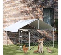 Chenil Extérieur avec Toit pour Chiens 400x100x150 cm Cage Niche Chiots vidaXL