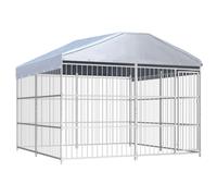 Chenil Extérieur Chiens Enclos 1,5x1,5x1,85 m Cage Niche Chiots Animaux vidaXL