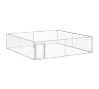 Chenil extérieur pour chiens Acier galvanisé 4x4x1 m