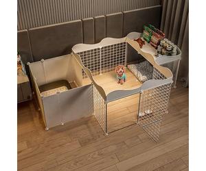 Chenil for chat - Parc for chat, parc for animaux de compagnie, enclos extérieur for chat avec fil métallique dense, design DIY, petite cage for animaux for lapins de petite taille, cochons d'Inde, ar
