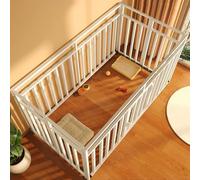 Chenil for Chien Cage A Chien Deux Modèles Pliable Fabriqué en Tube Galvanisé Longueur : 80/100/120 Cm Système De Verrouillage par Pression Parc Chien Pliable(White,120 * 60 * 60cm)