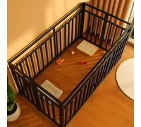 Chenil for Chien Cage A Chien Deux Modèles Pliable Fabriqué en Tube Galvanisé Longueur : 80/100/120 Cm Système De Verrouillage par Pression Parc Chien Pliable(Black,120 * 60 * 60cm)