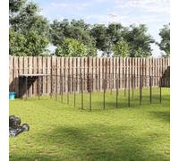 Chenil Noir 15,73 m² Acier | Toit Polyéthylène Résistant Eau, Porte Verrouillable, Enclos Jeu Plein Air