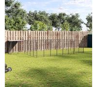 Chenil noir 15,73 m² en acier avec verrou de sécurité et toit en polyéthylène robuste pour chien - Volière extérieure résistante aux intempéries avec ventilation et liberté de mouvement