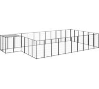 Chenil noir 19,36 m² acier