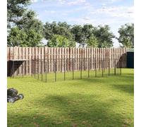 Chenil Noir 19,36 m² Acier | Toit Polyéthylène Imperméable, Porte Verrouillable, Parois Grillagees, Usage Exterieur