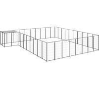 Chenil noir 25,41 m² acier