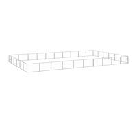 Chenil Noir 28 m² Acier Cage pour Animaux Enclos pour Chiot Extérieur vidaXL