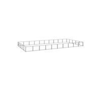 vidaXL Chenil Noir 50 m² Acier Noir G
