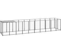 Chenil noir 6,05 m² acier