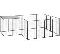 Chenil noir 6,05 m² acier