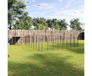 Chenil noir de 25,41 m² - Construction en acier avec verrou de sécurité et toit en polyéthylène robuste pour l'extérieur - Paroi grillagée à 4 côtés pour la ventilation et la prévention des accidents