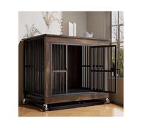 Chenil pour Chien Cage for Chien en Bois De Style Meuble, Niche D'intérieur avec Toilettes, Grande for Animaux Compagnie(Bruin)