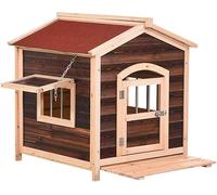 Chenil pour chien pour l'extérieur, chenils en bois pour chat, fournitures pour animaux domestiques d'intérieur, chenil de petite et moyenne taille, niche idéale pour les petites races de chiens (25,6