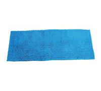 Chenille Bath Mat | Super Absorbent & Secure Grip Floor Mat for Bathroom/Kitchen/Living Room | Machine Washable, 50x140cm, 7 Colors (Lake Blue (Woof: Approx. 101.6cm / 40in))