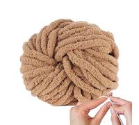 Chenille Chunky Yarn | 88.5Ft Soft Chenille Yarn | Weaving Craft Crocheting Supplies for Scarf Baby Clothes Throw Pillow Basket Pet Bed Blanket Making