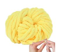 Chenille Chunky Yarn | 88.5Ft Soft Chenille Yarn | Weaving Craft Crocheting Supplies for Scarf Baby Clothes Throw Pillow Basket Pet Bed Blanket Making