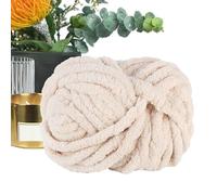 Chenille Chunky Yarn | 88.5Ft Soft Chenille Yarn | Weaving Craft Crocheting Supplies for Scarf Baby Clothes Throw Pillow Basket Pet Bed Blanket Making