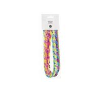 Chenille multicolore raye 10x 50cm Multicolore G