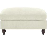 Chenille Ottoman Pouf with Removable Ruffled Skirt Footrest Side Table