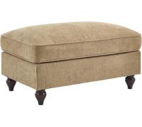 Chenille Ottoman Pouf with Removable Ruffled Skirt Footrest Side Table