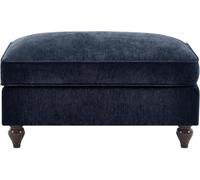 Chenille Ottoman Pouf with Removable Ruffled Skirt Footrest Side Table