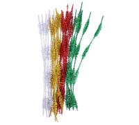 Chenilles À Bosse Couleurs De Noël Métallique 30 Cm