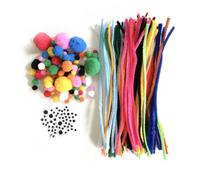 Chenilles - Pompons - Loisirs créatifs - 254 pièces - Assortiment