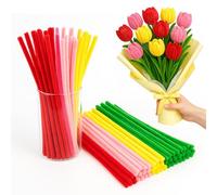 Chenilles pour Loisirs Créatifs, Taille 15 cm, Activités Manuelles, Idéales pour Décorations, Bricolage e Projets DIY, Souples et Modulables - OFITURIA (Pack Tulipe, 200 pcs, 15 cm)