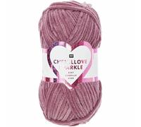 Chenillove Sparkle Pelote de laine velours 100 g Baie