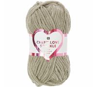 Chenillove Sparkle Pelote de laine velours Taupe 100 g