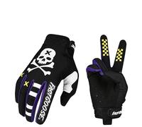 CHENJIAHAO Gant Moto Gants de Motocross MX, Doigts Longs, for vélo, BMX, VTT, VTT, Tout-Terrain, Cyclisme en Montagne, Luvas S-XXL Gants Moto(Black,XXL)