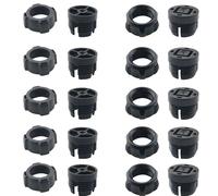 CHENJIN Lot de 10 écrous de support de voiture 17 mm 18 mm 5 ensembles chacun avec vis filetées écrou fixe pour grille d'aération Fixation par gravité de voiture Accessoires de support de téléphone