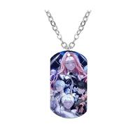 CHENJIRA Alien Stages Collier Anime Figurine Cosplay Accessoire Alien Stages Métal Bijoux Avec Impression Couleur (MulticolorF)
