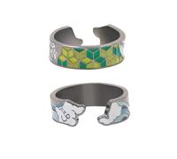 CHENJIRA Bague Ghost Slayers Anime Figure Cosplay Anneau Ring Ghost Killing Bague À Ouverture Réglable (F)