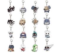 CHENJIRA Hollow Knights Chibi Figure Porte-clés Pendentif Jeux Figurine Mignonnes Chaîne - Acrylique, 16 Pièces