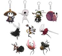 CHENJIRA Hollow Knights Silksongs Porte-clés Pendentif Jeux Figurine Mignonnes Chaîne - Acrylique, 10 Pièces