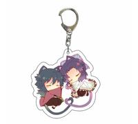 CHENJIRA Porte-clés Anime Demon Obanai Mitsuri Figurine Porte-clés en Acrylique (B)