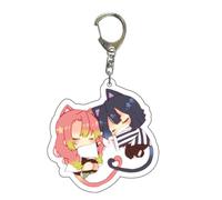 CHENJIRA Porte-clés Anime Demon Obanai Mitsuri Figurine Porte-clés en Acrylique (E)