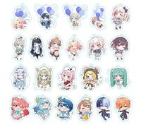 CHENJIRA Porte-clés ProjectSekais Chibi Figure Pendentif Chaîne en Acrylique Figurine Mignonnes Bijoux - Multicolore, 22 Pièces