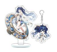 CHENJIRA Wuther Waves Support Acrylique Et Porte-clés 2 Pièces, Cool Figure Acryl Stand Décoration De Bureau 15CM