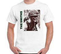 CHENKANG The Smiths T Shirt Meat is Murder Mens Unisex Album Cover Morrissey Top White Size L