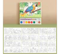 CHENKEE Peinture avec Livres d'Eau pour Tout-Petits, Feutres Coloriage Kits de Loisirs Créatifs, Activites Manuelles Papier de Peinture Aquarelle Enfants 3 4 5 6 7 8 Ans - Animaux