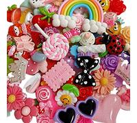 Chenkou Craft Assortiment de 50 boutons en résine à dos lisse pour scrapbooking, bricolage, thème de Pâques - Chenkou Craft