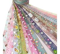 Chenkou Craft Assortiment de rubans en organza pour printemps et été, 18 m x 25 mm